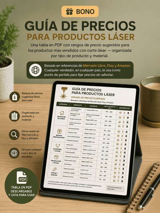 Guía de Precios para Productos Láser
