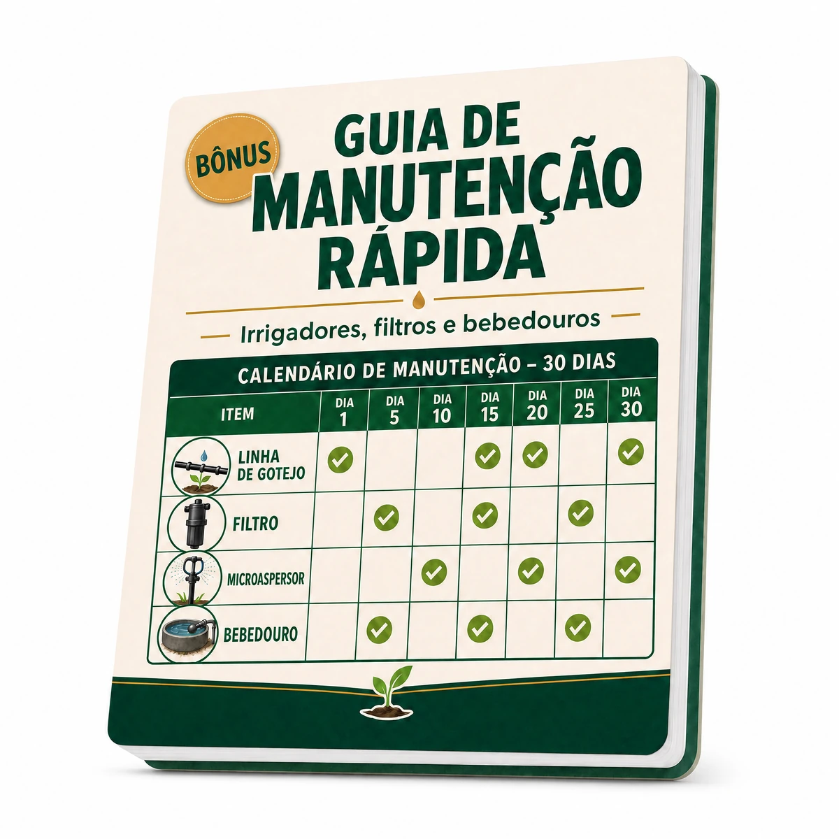 Mockup do bônus Guia de Manutenção Rápida