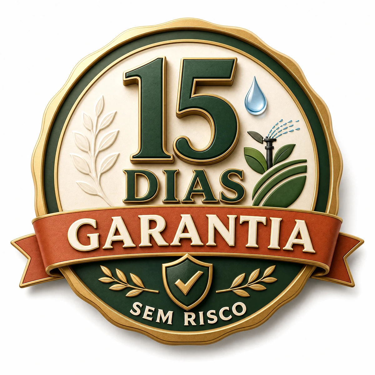 Selo de garantia de 15 dias sem risco